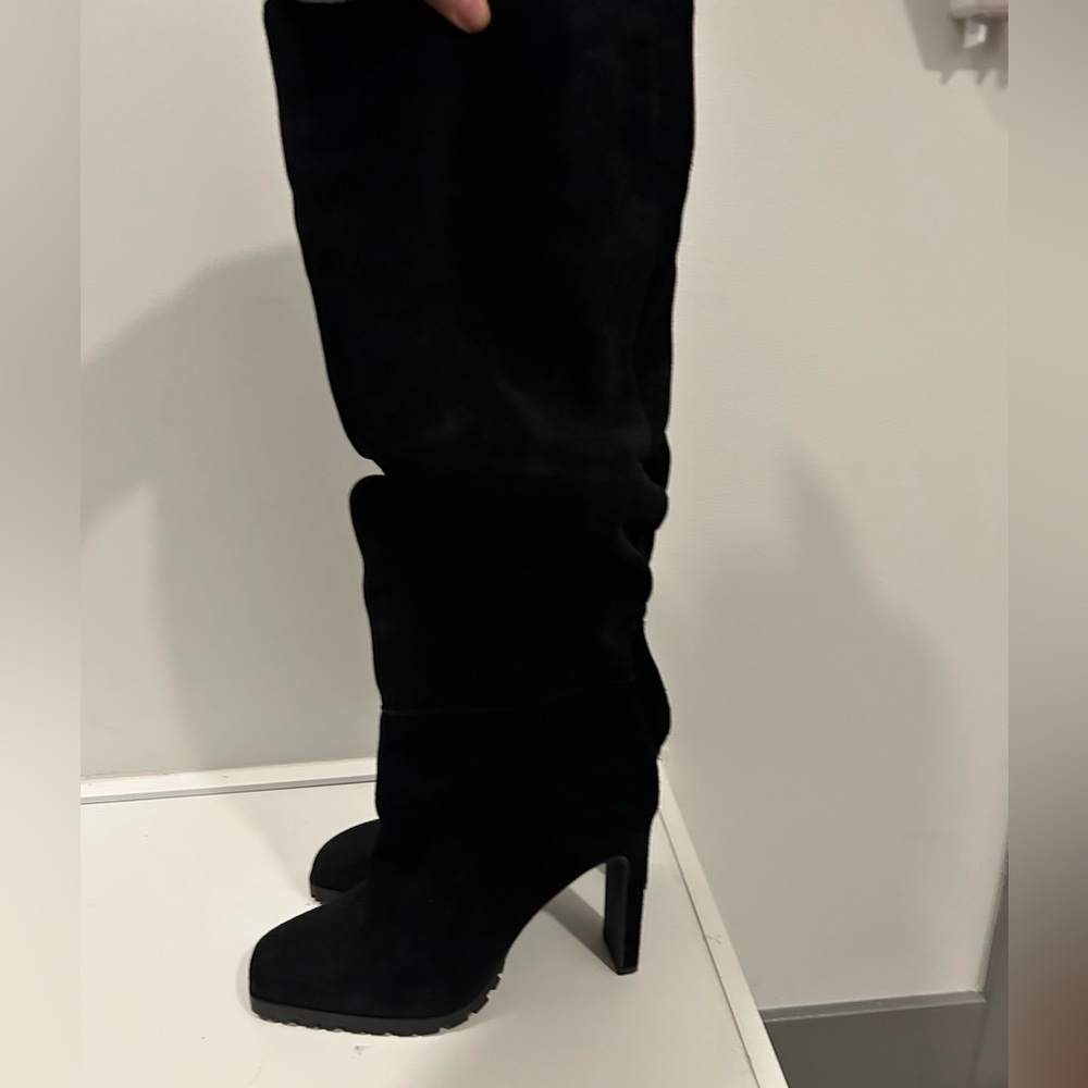 Suede JLo knee-high boots